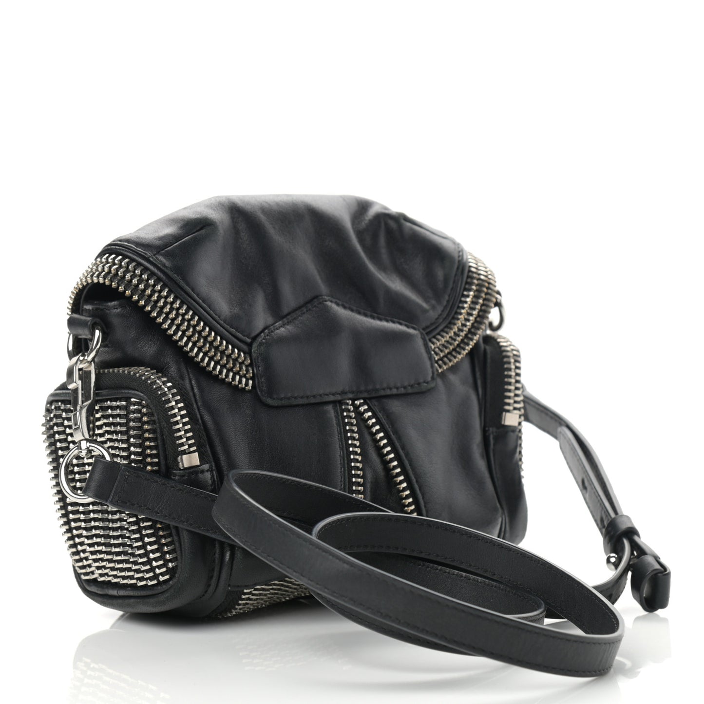 Lambskin Micro Marti Crossbody Black