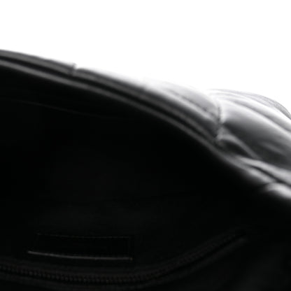 Saint Laurent Calfskin Quilted Toy Loulou Puffer Monogram Monochrome Chain Satchel Black 5 of 10