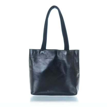 Prada Leather Simple Tote Black 3 of 6