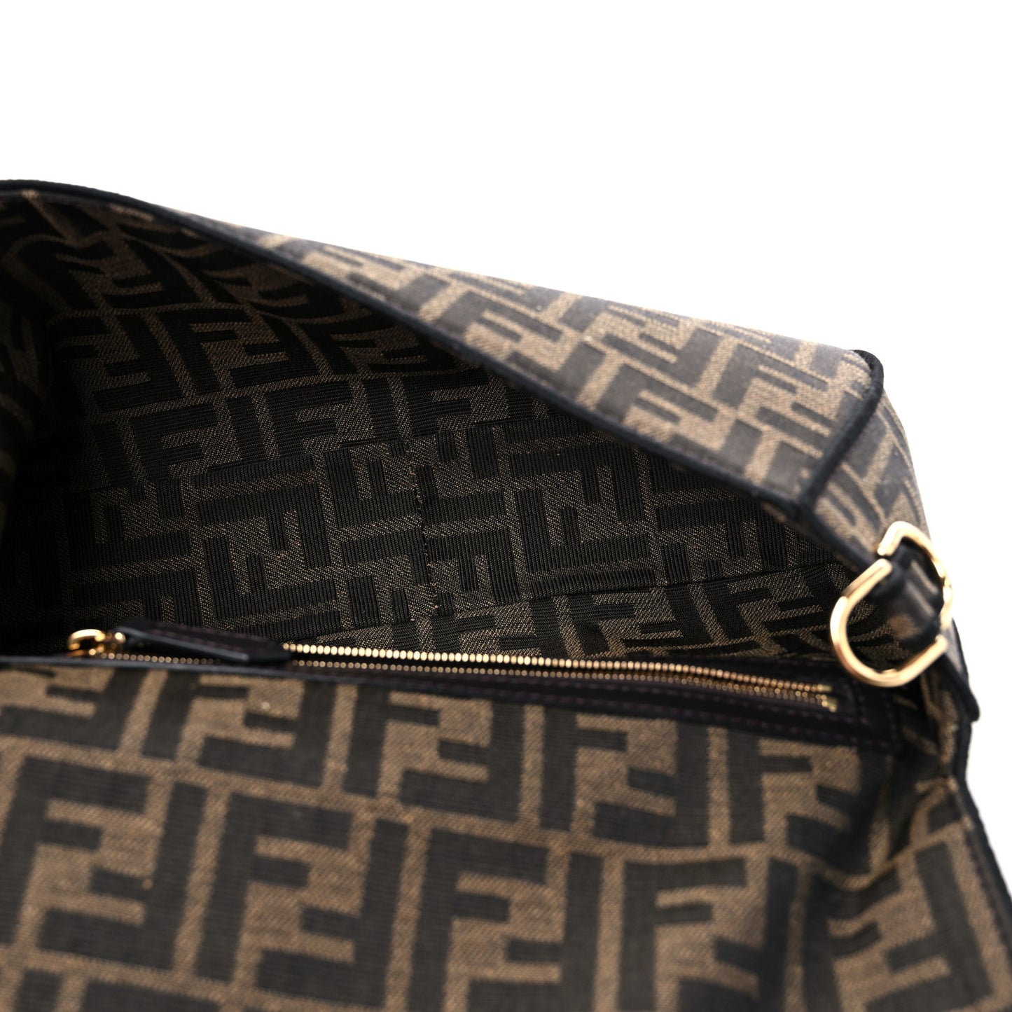 Fabric Jacquard FF 1974 Medium Baguette Tobacco Moro Black