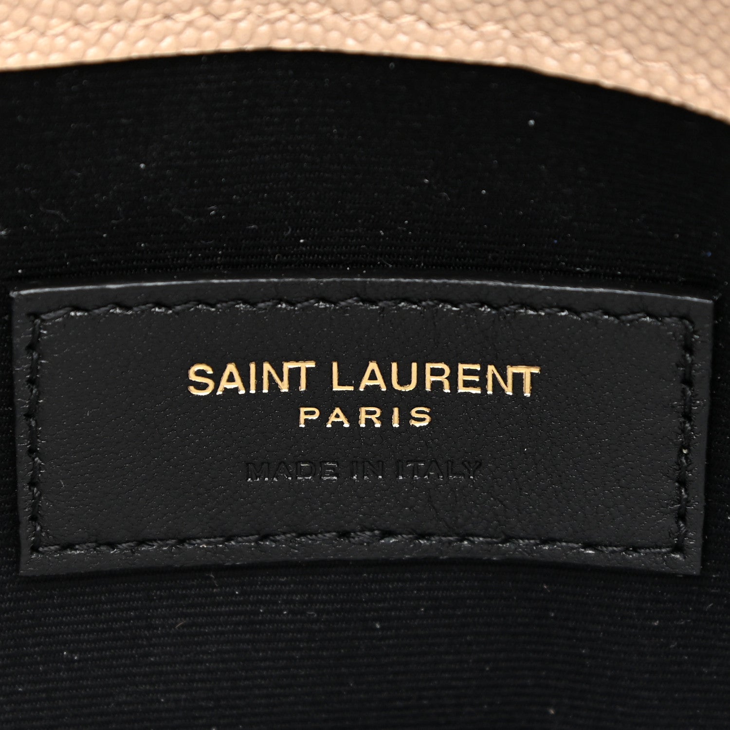 Saint Laurent Grain De Poudre Uptown Pouch Dark Beige 6 of 10