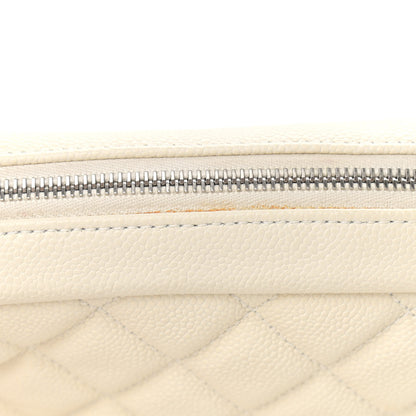 Chanel Caviar Quilted Jumbo Easy Flap Dark White 15 of 16