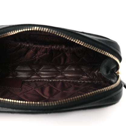 Chanel Caviar Quilted Small Curvy Pouch Cosmetic Case Black 5 of 9