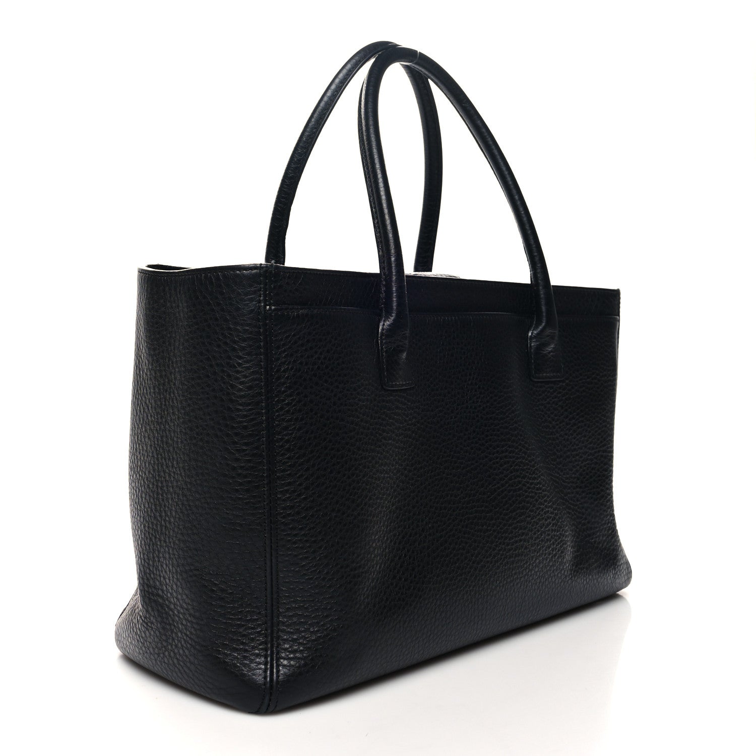 Chanel Calfskin Cerf Executive Shopper Tote Black 2 of 14