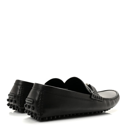 Louis Vuitton Calfskin Mens Monte Carlo Shoe Moccasin Loafers 9 Black 5 of 11
