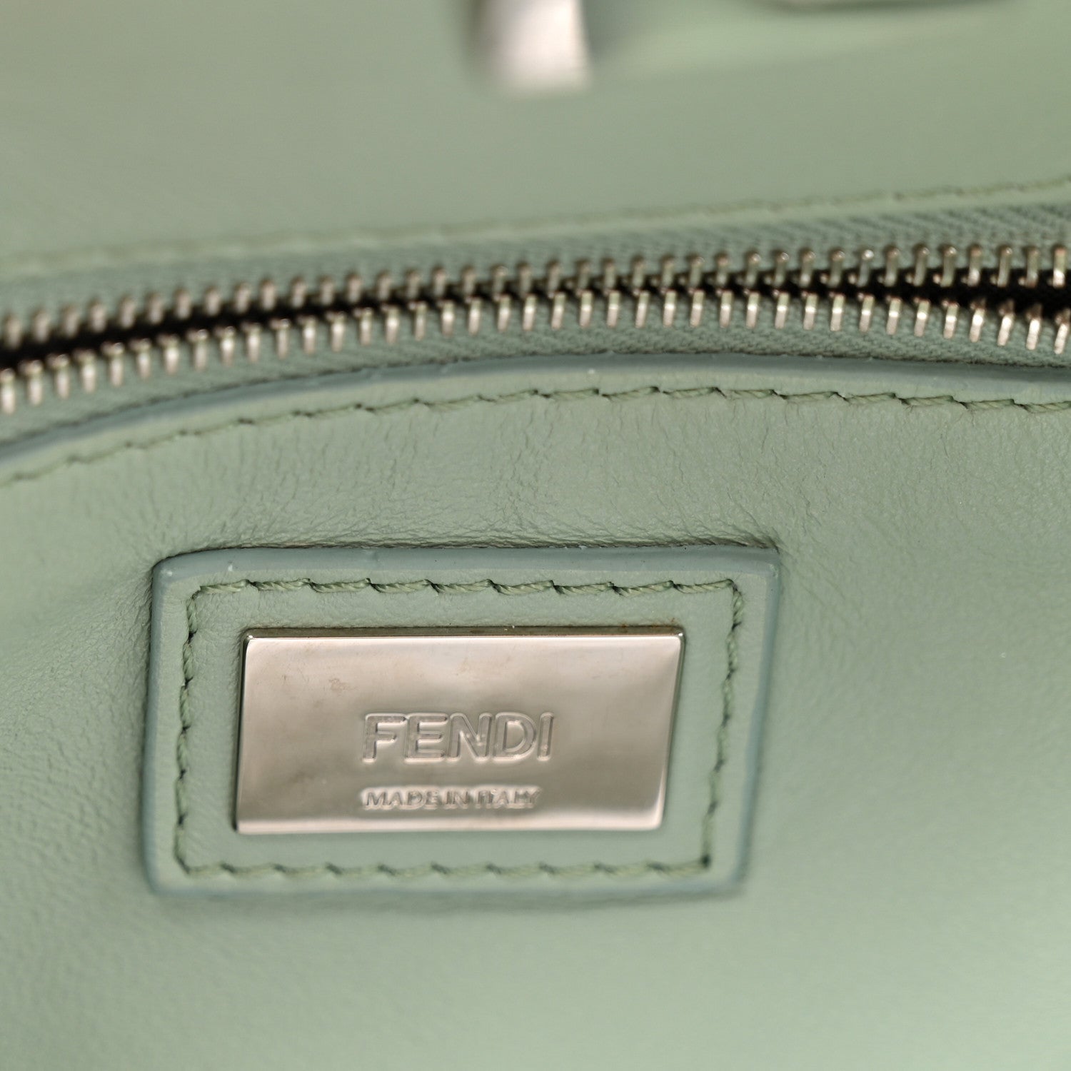 Fendi Nappa Colorblock Mini Peekaboo Iconic Satchel English Rose