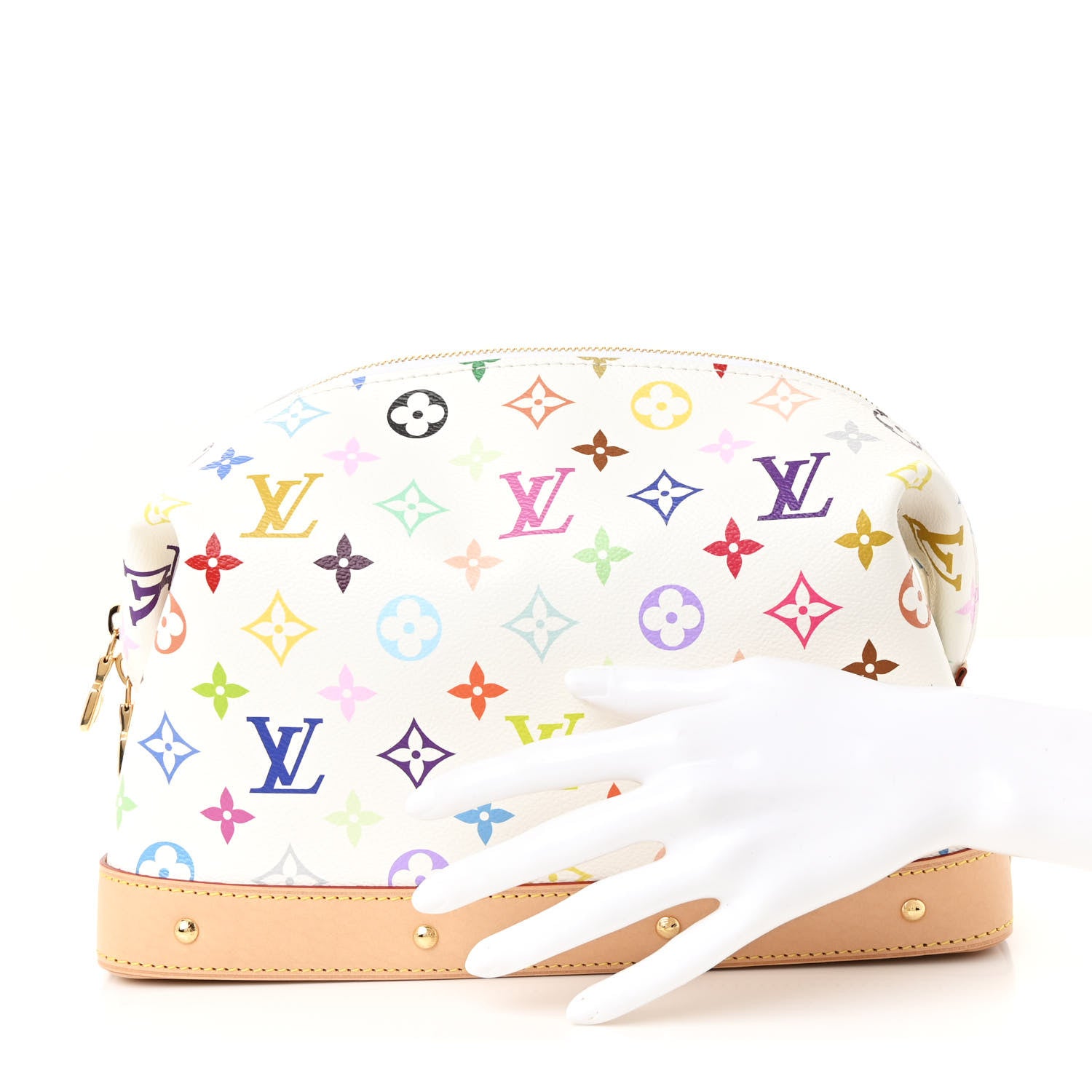 Louis Vuitton LV x TM Monogram Multicolor Cosmetic Pouch GM White 2 of 6