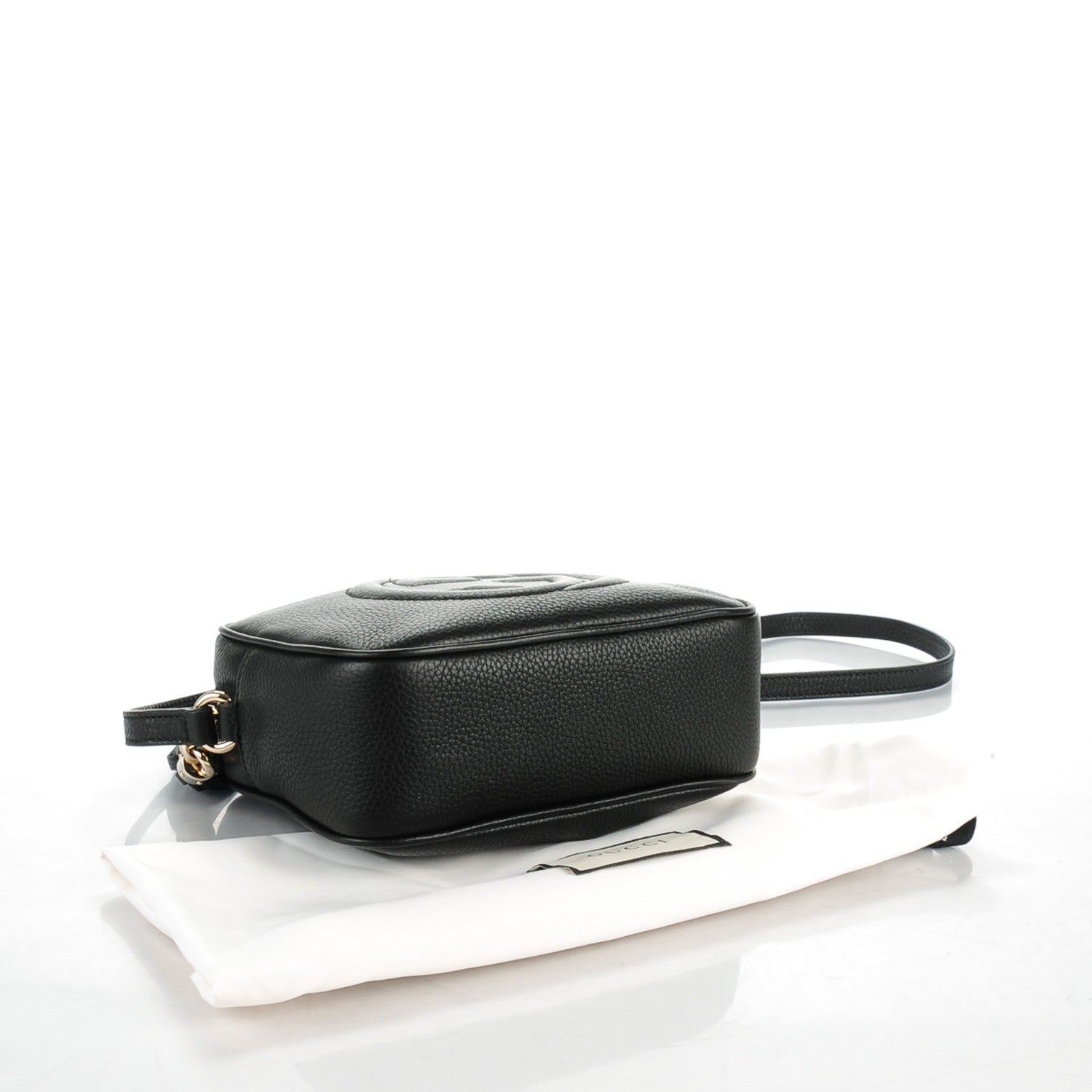 Gucci Pebbled Calfskin Small Soho Disco Bag Black 4 of 7