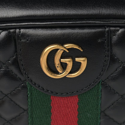 Gucci Calfskin Web Trapuntata Small GG Shoulder Bag Black 11 of 11