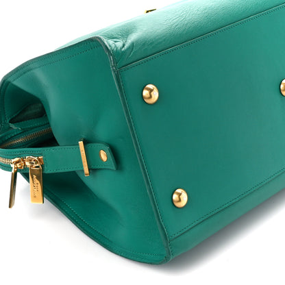 Saint Laurent Calfskin Medium Classic Y Cabas Green 9 of 12
