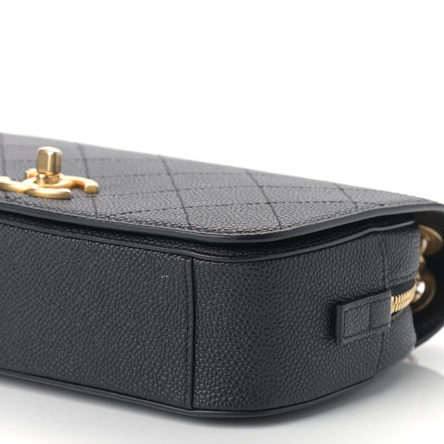 Chanel Caviar Stitched Messenger Flap Bag Black 8 of 11