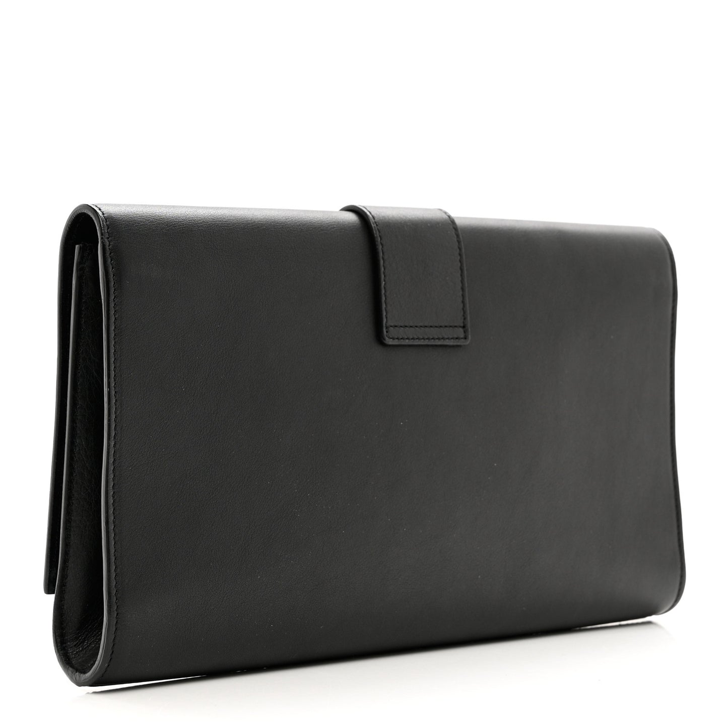 Calfskin Classic Y Ligne Clutch Black