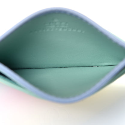 Gucci Calfskin Matelasse Diagonal GG Marmont Card Holder Wallet Multicolor Pastel 5 of 6