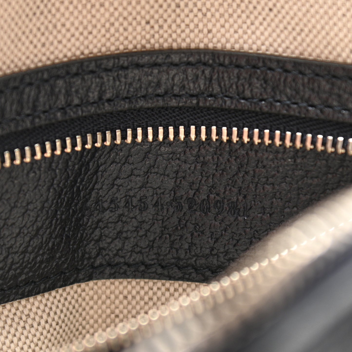 GG Supreme Monogram Textured Dollar Calfskin Small Horsebit 1955 Shoulder Bag Beige Blue
