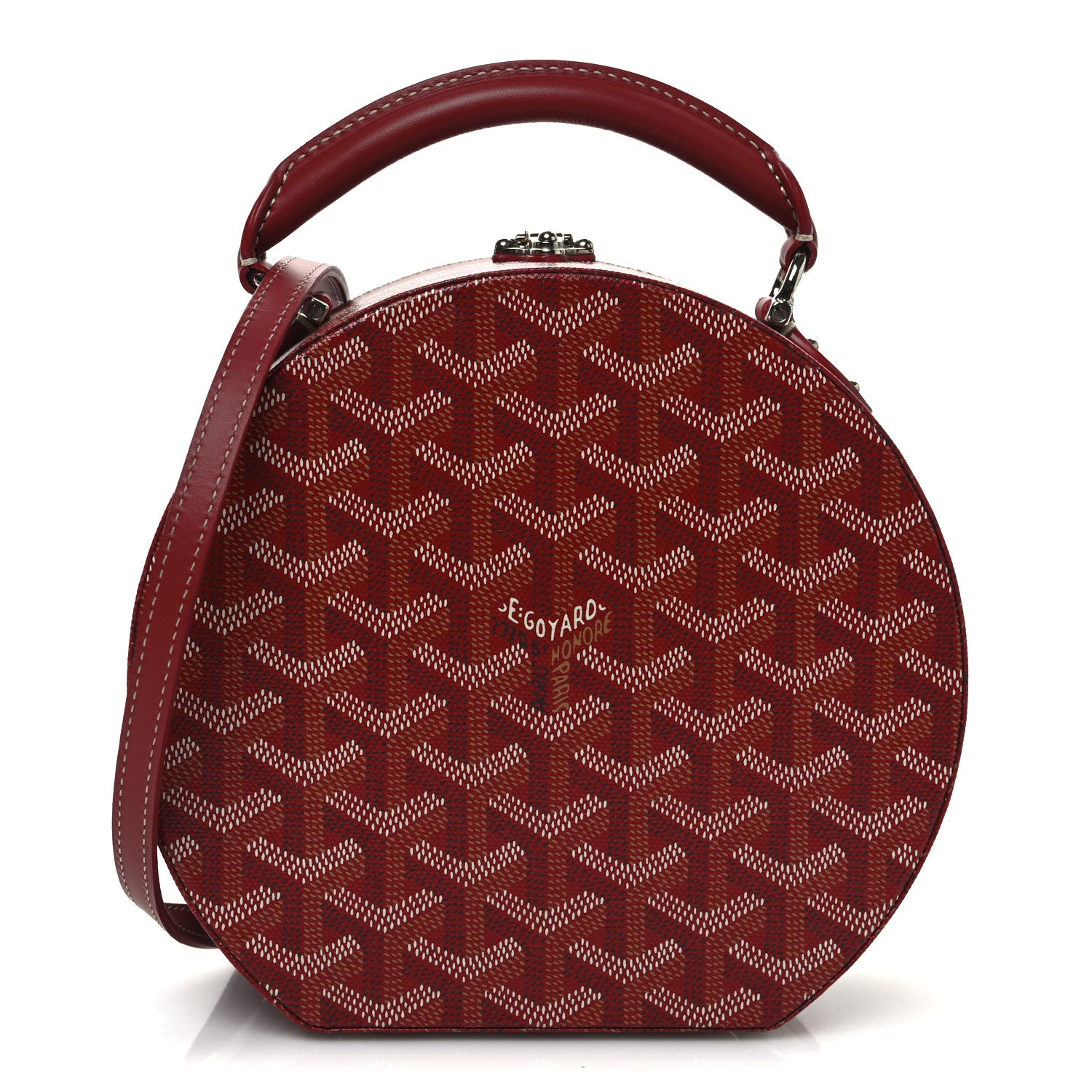Goyard Goyardine Alto Hatbox Red 1 of 9
