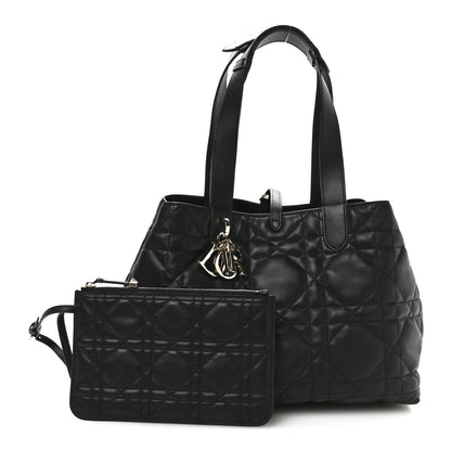Christian Dior Calfskin Macrocannage Medium Toujours Black 3 of 12