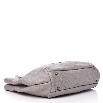 Chanel Calfskin Large Trianon Tote Grey 4 of 11