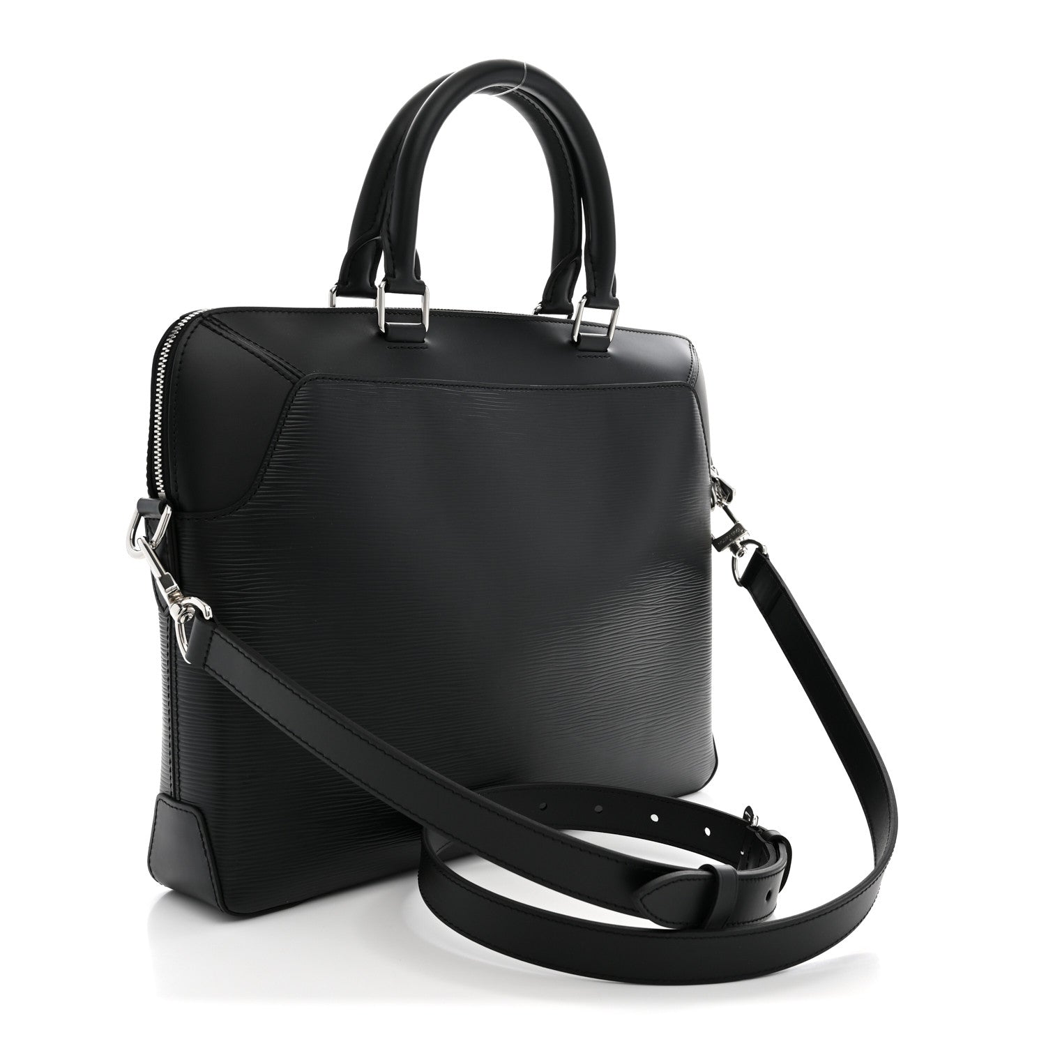 Louis Vuitton Epi Oliver Briefcase Black 3 of 9
