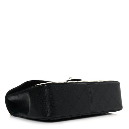 Chanel Caviar Quilted Jumbo Single Flap Black 4 of 10