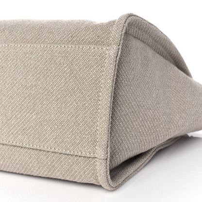 Chanel Mixed Fibers Calfskin Medium Deauville Tote Light Grey 9 of 9