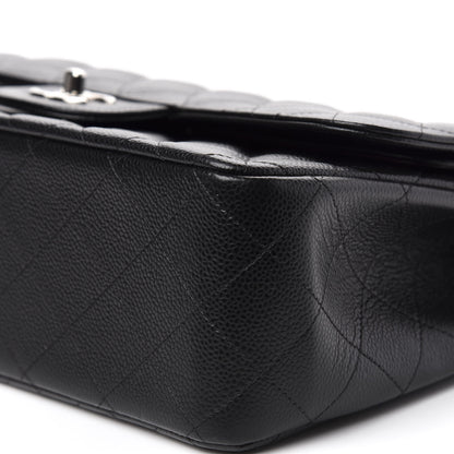 Chanel Caviar Quilted Jumbo Double Flap Black 9 of 10