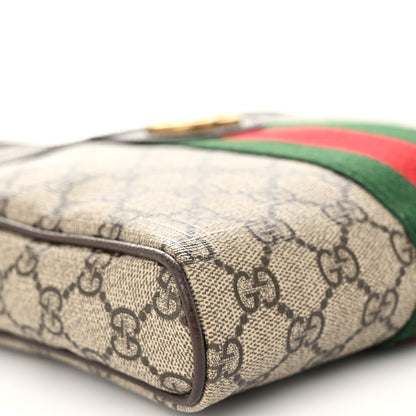 Gucci GG Supreme Monogram Web Small Ophidia Messenger Bag Brown 10 of 13
