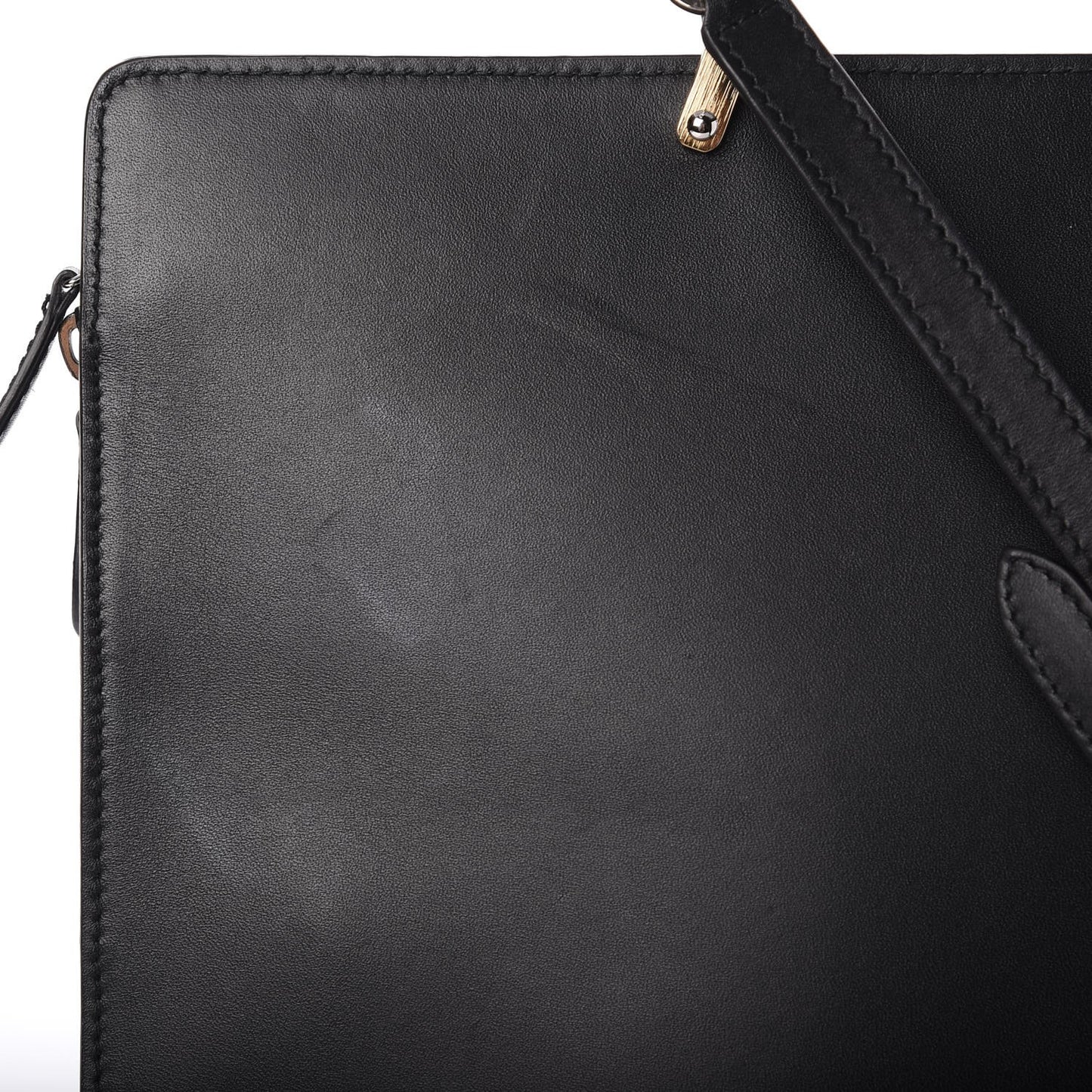 Calfskin Le Dix Zip Cartable Black