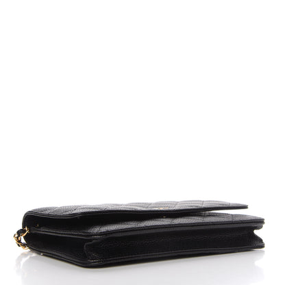 Chanel Caviar Quilted Wallet On Chain WOC Black 4 of 12