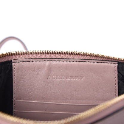 Burberry House Check Derby Peyton Crossbody Clutch Bag Pale Orchid 6 of 8