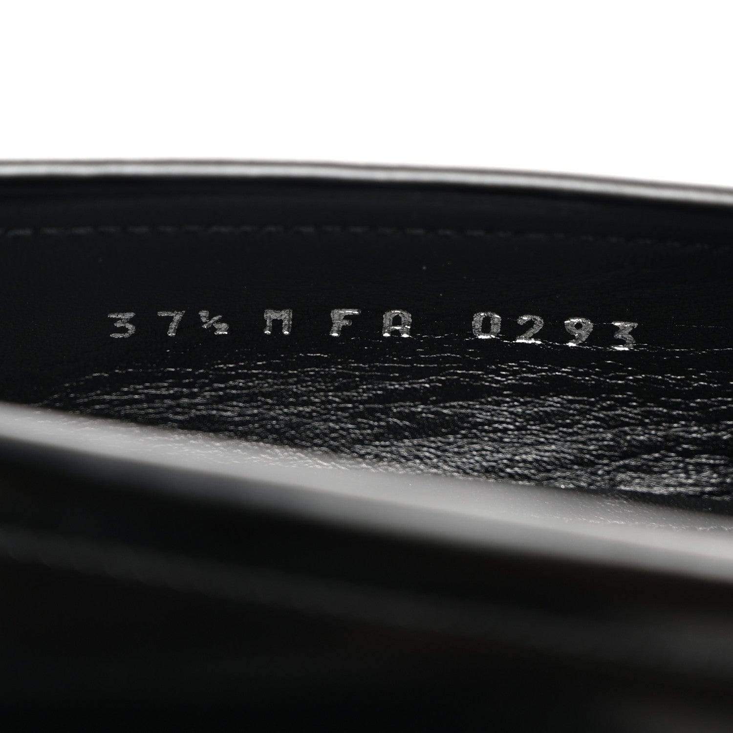 Louis Vuitton Glazed Calfskin Chess Flat Loafer 37.5 Black 8 of 9