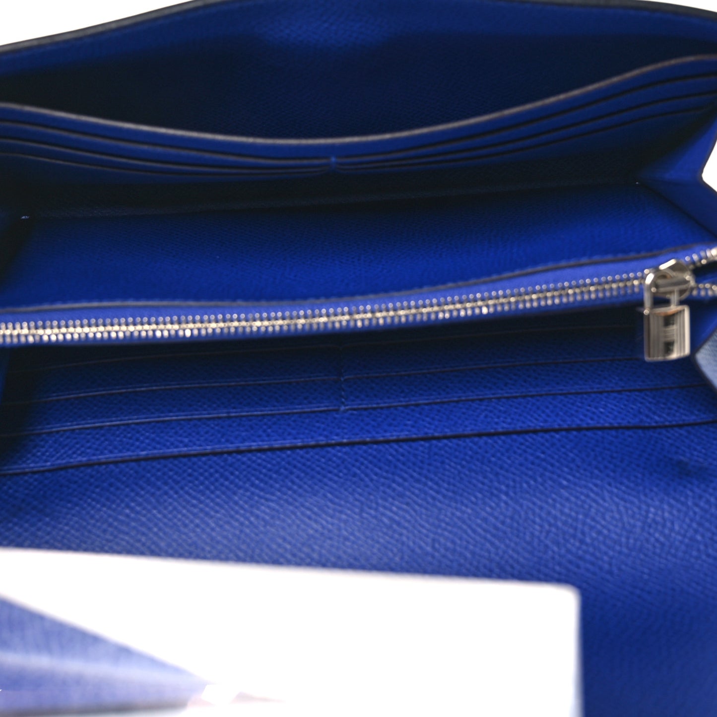Epsom Kelly Longue Wallet Bleu Electrique