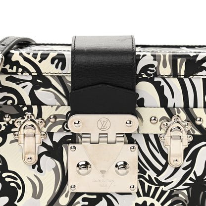 Louis Vuitton Epi Floral Petite Malle White Black 7 of 10