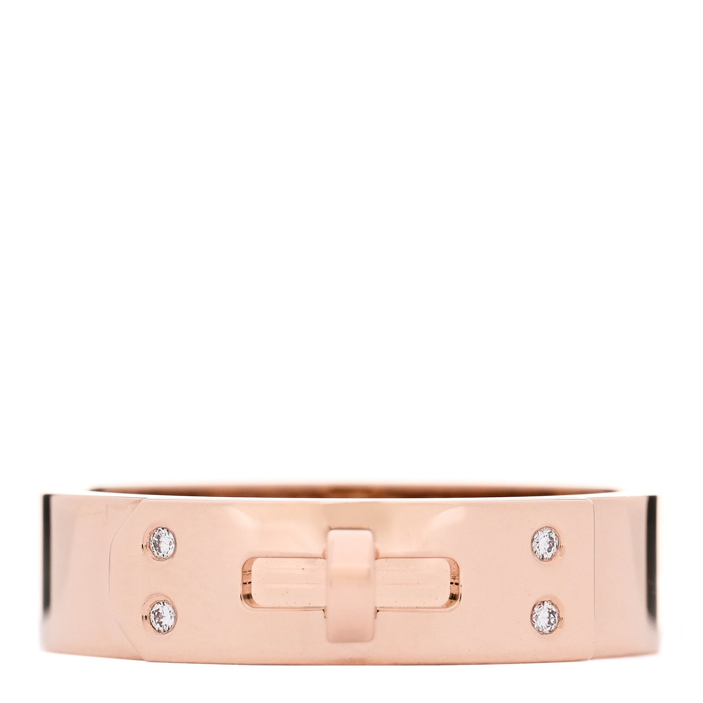 18K Rose Gold Diamond PM Kelly Ring 53 6.25