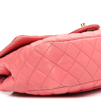 Chanel Lambskin Quilted Valentine Charms Medium Single Flap Pink 9 of 10