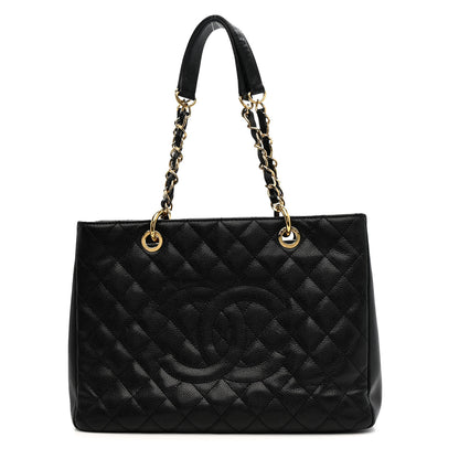 Chanel Caviar Quilted Grand Shopping Tote GST Black 1 of 11