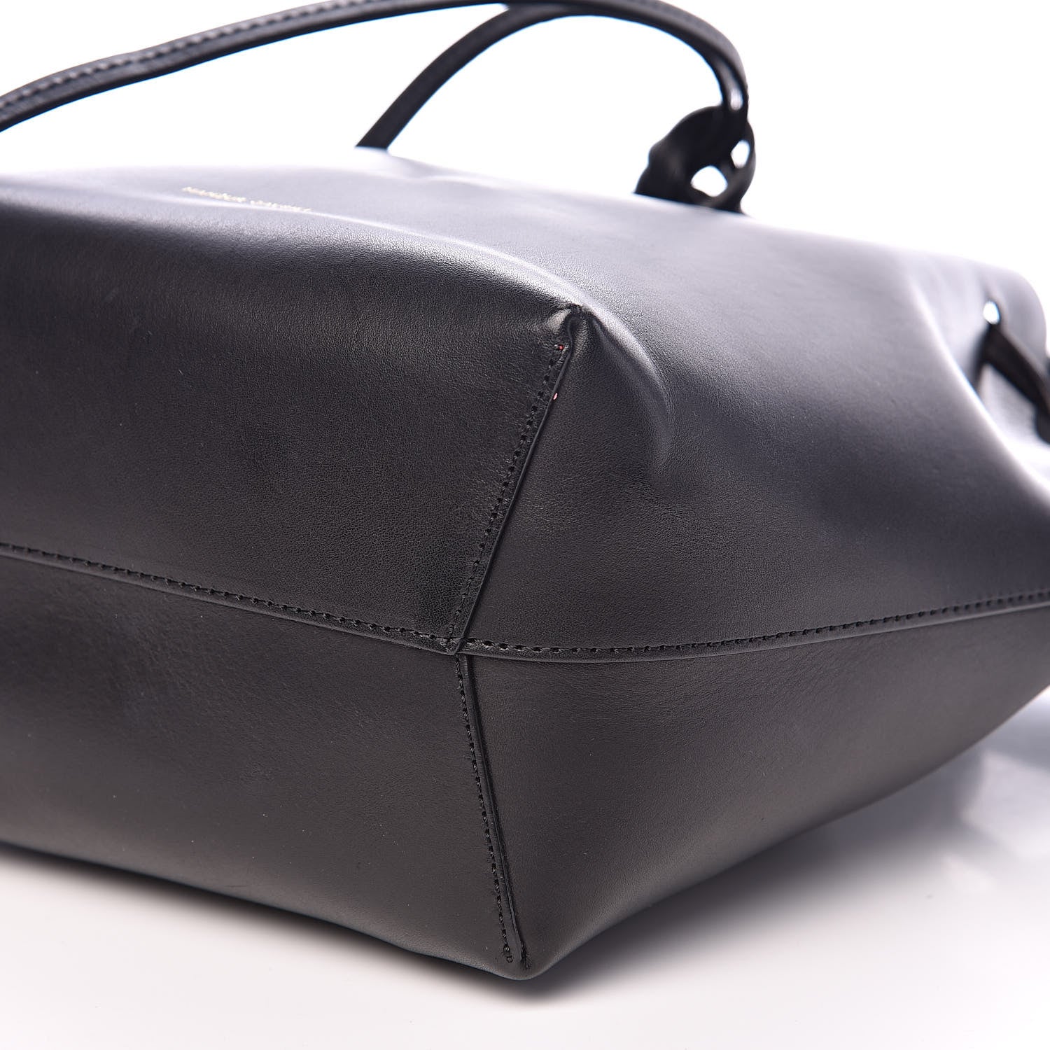Mansur Gavriel Calfskin Mini Bucket Bag Black Flamma 8 of 13