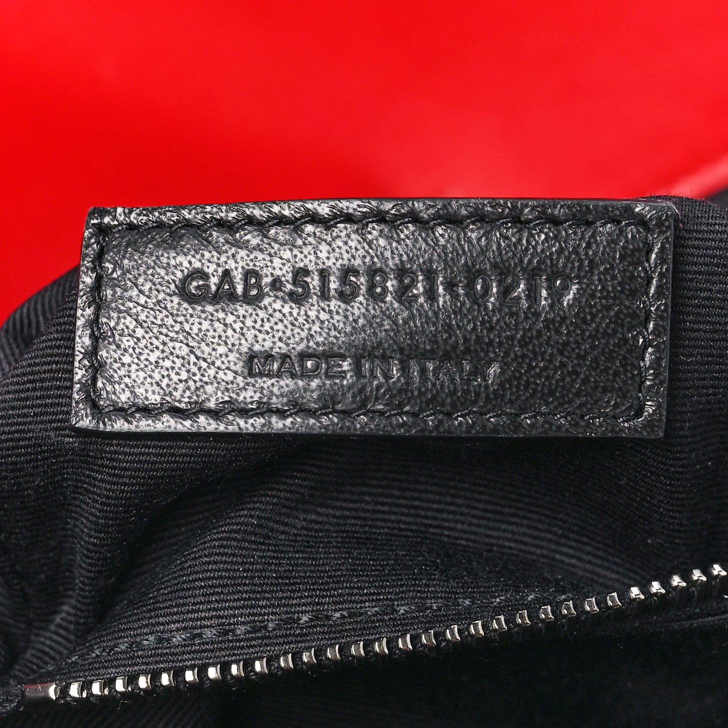 Saint Laurent Lambskin Patchwork Monogram Medium Jamie Red 8 of 12