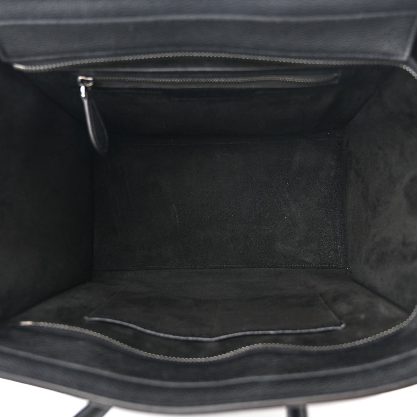 Drummed Calfskin Mini Luggage Black