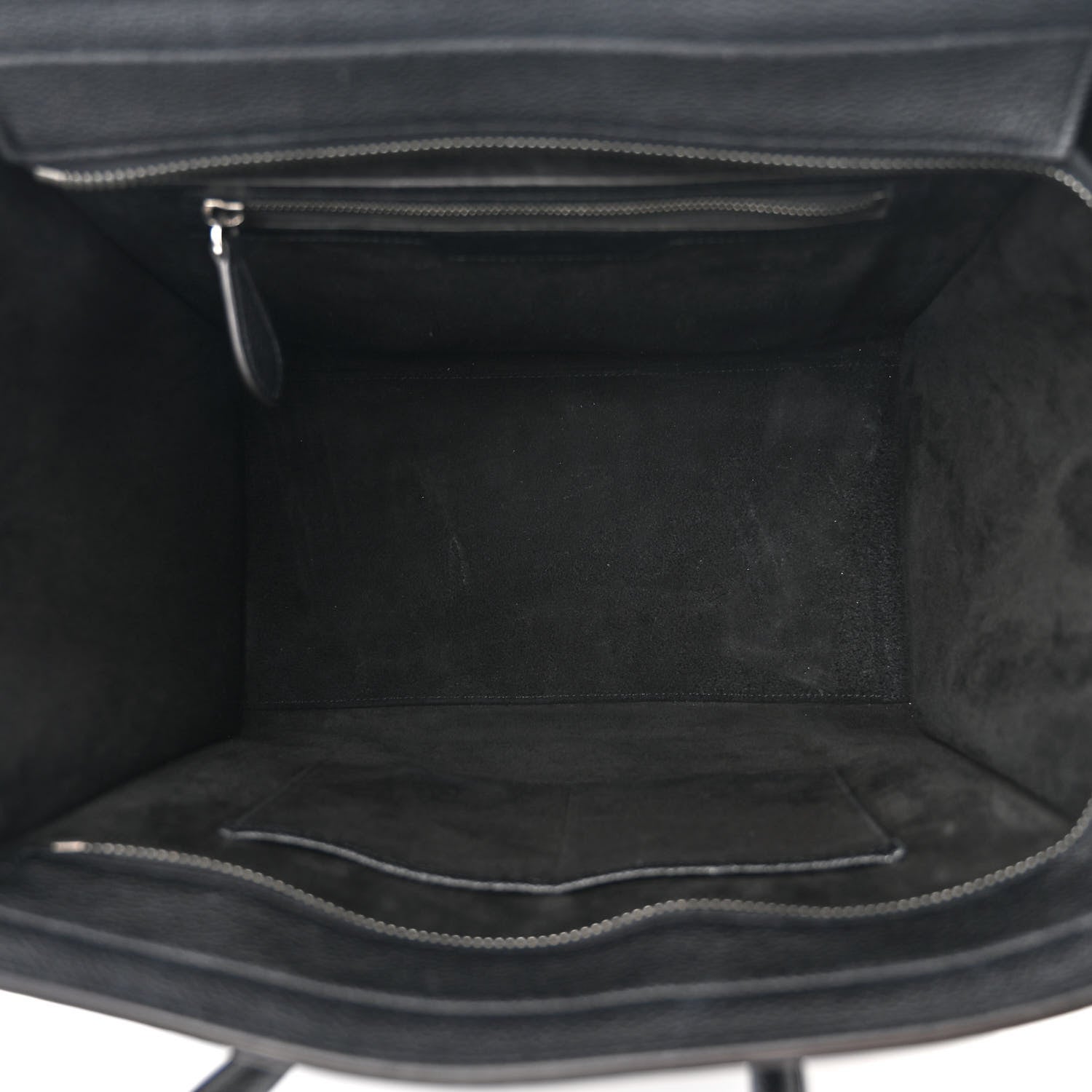 Celine Drummed Calfskin Mini Luggage Black 5 of 14