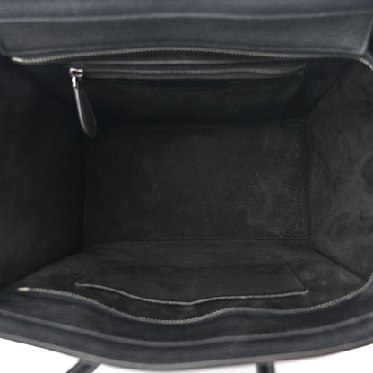 Celine Drummed Calfskin Mini Luggage Black 5 of 14