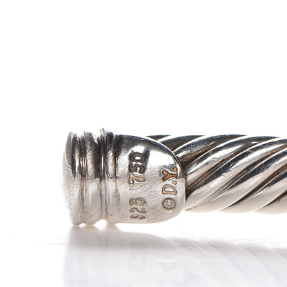 David Yurman Sterling Silver Diamond 5mm Cable Classics Single Station Bracelet 5 of 5