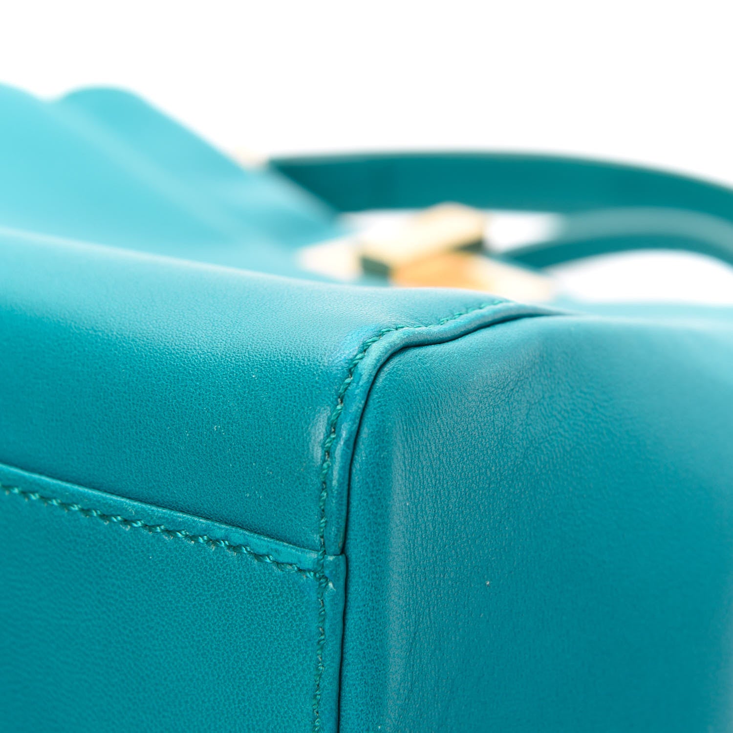 Fendi Nappa Mini Peekaboo Iconic Satchel Lago 10 of 15