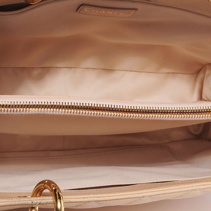 Chanel Caviar Quilted Grand Shopping Tote GST Beige 4 of 6