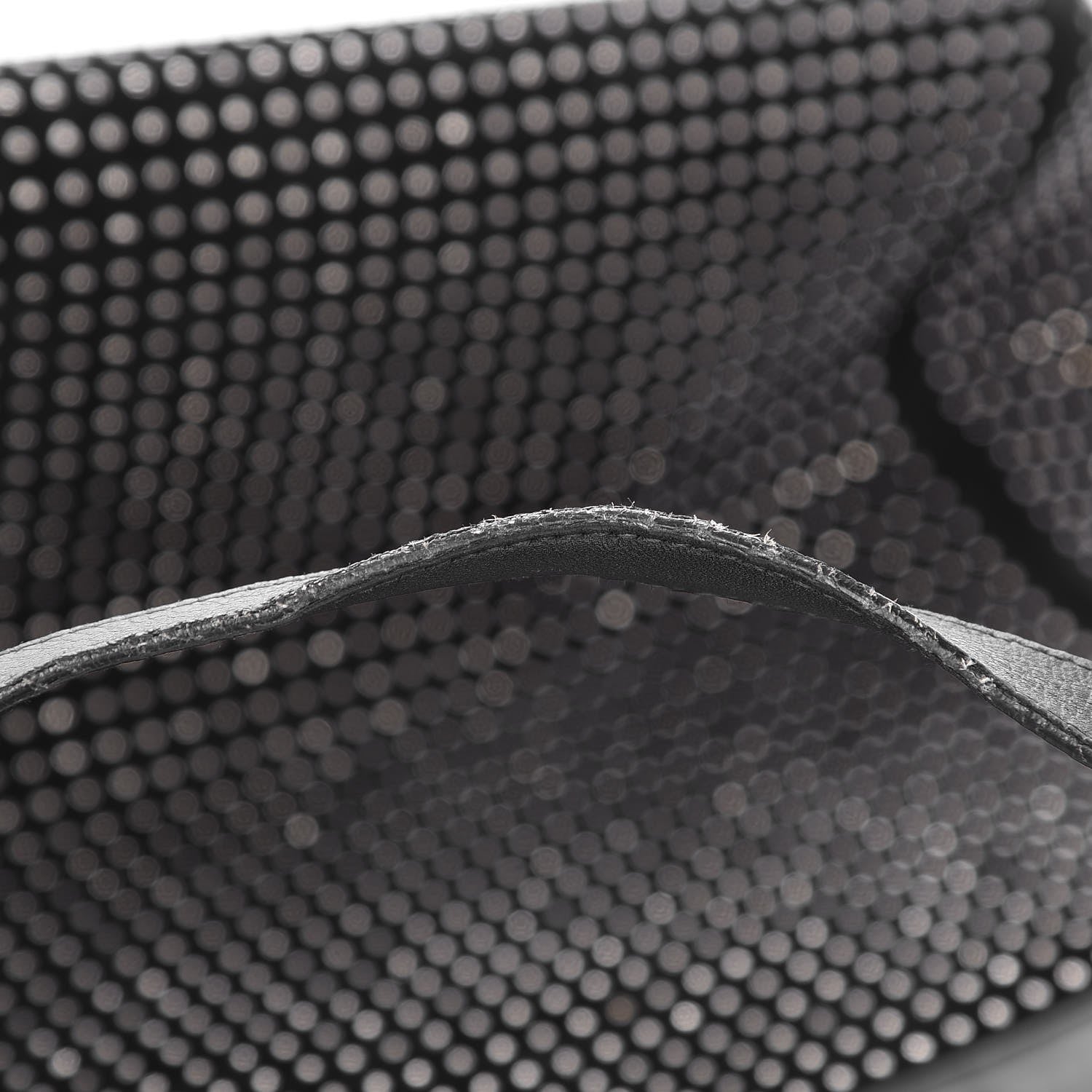 Saint Laurent Calfskin Suede Studded Reversible East West Shopping Tote Black 11 of 11