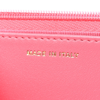 Chanel Lambskin Plexiglass Quilted Coco Love Wallet On Chain WOC Pink 7 of 12