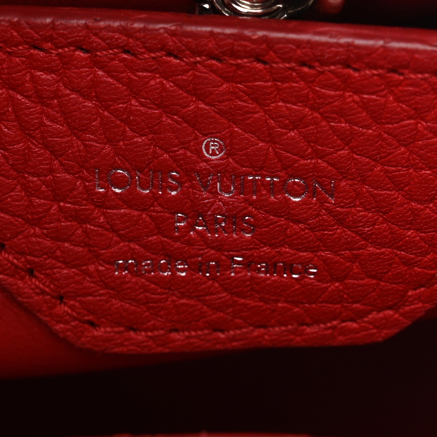 Louis Vuitton Taurillon Capucines BB Coquelicot 6 of 11