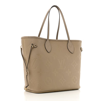 Louis Vuitton Empreinte Monogram Giant Neverfull MM Tourterelle 4 of 13