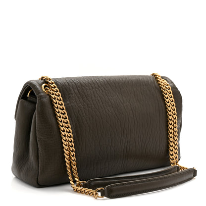 Saint Laurent Grained Lambskin Medium Calypso Light Musk 3 of 10