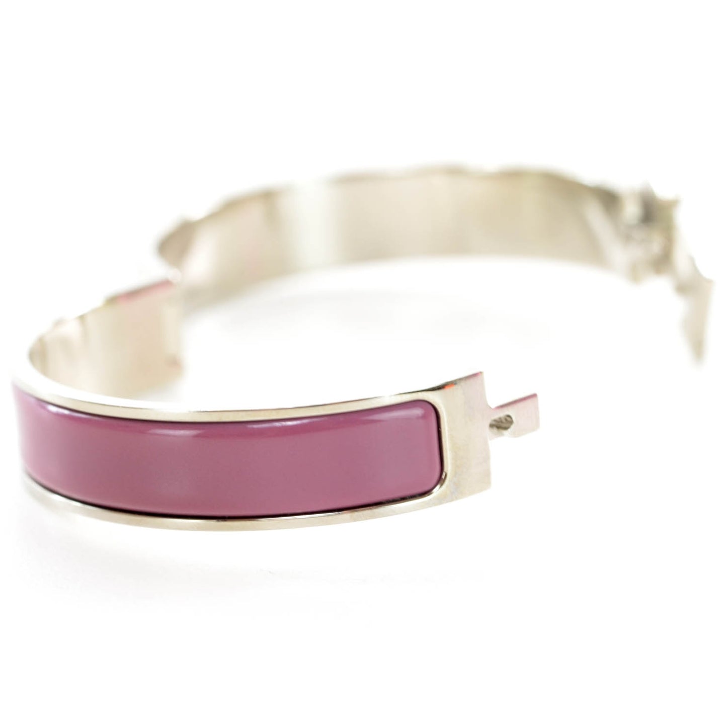Enamel Narrow Clic Clac H Bracelet Purple