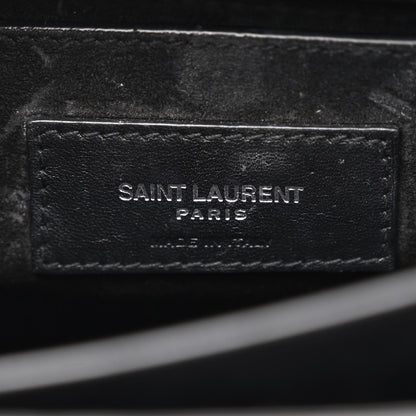 Saint Laurent Coated Bark Calfskin Medium Monogram Sunset Black 7 of 17
